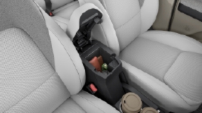 Soft-Touch Leatherette front armrest with storage
Premium comfort paired with smart storage to keep your everyday essentials within reach.