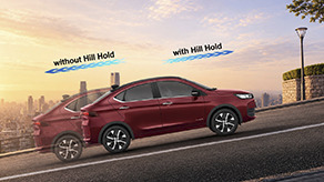 Hill Hold Assist
Anti-rollback technology that makes steep inclines effortless.